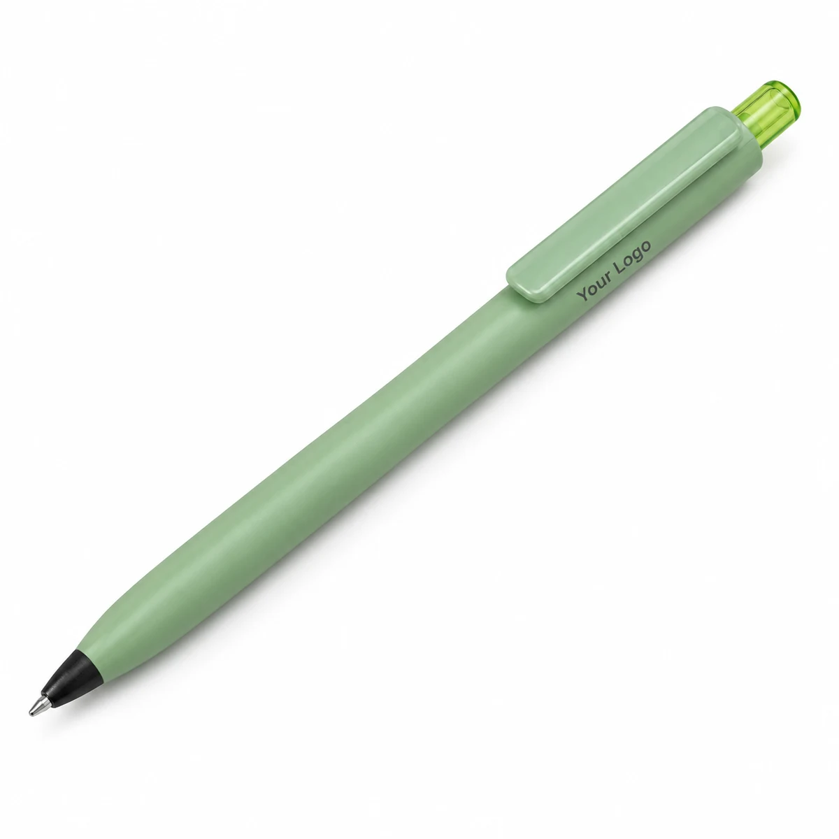 Sage Green Plastic Ball Pen - view 2